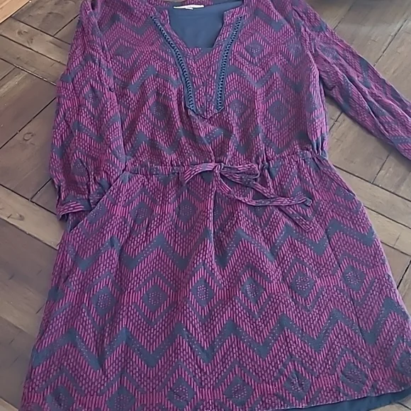 Skies Are Blue Chevron POCKETS Tunic S - Picture 5 of 7